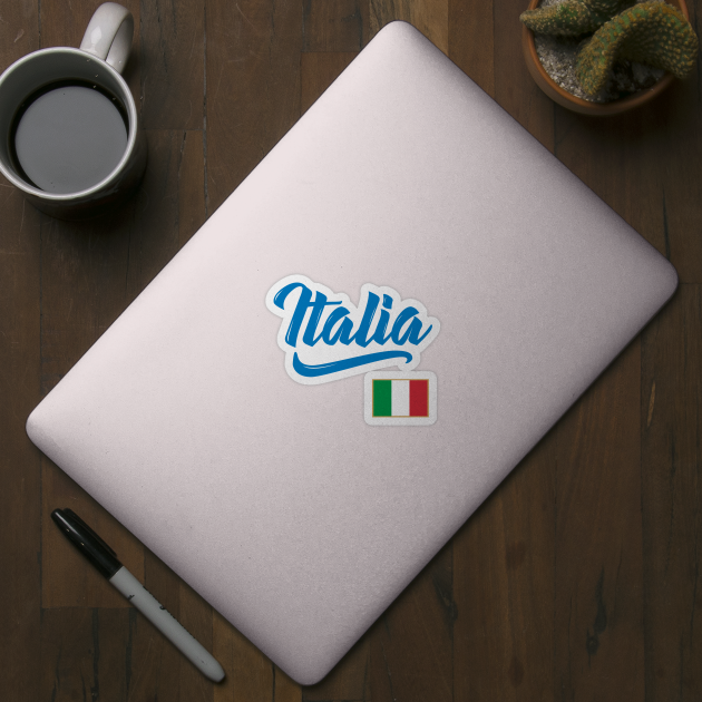 Italia Flag Italian Italy Family Pride by E